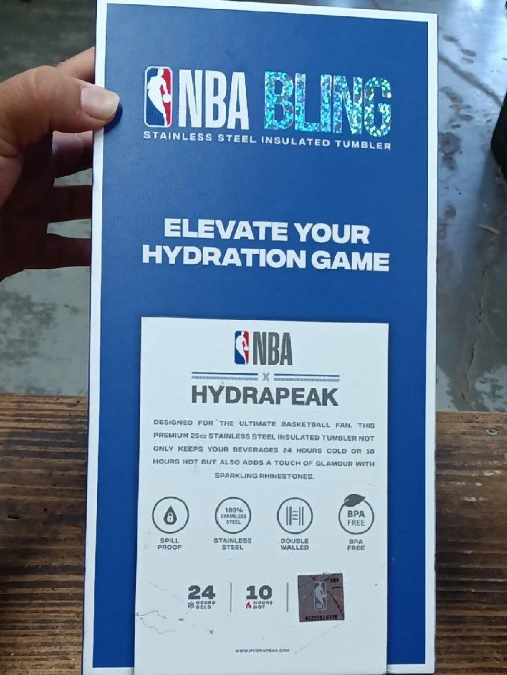 NBA Philadelphia Rhinestone Tumbler Cup - Silver, Red & Blue